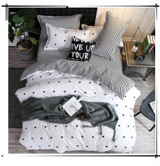 Eyelash Star Yellow 4pcs Kid Bed Cover Set Cartoon Duvet Cover Adult Child Bed Sheet and Pillowcases Comforter Bedding Set 61018