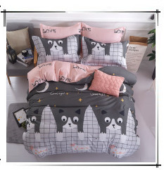Star Stripe Geometric 4pcs Kid Bed Cover Set Cartoon Duvet Cover Adult Child Bed Sheet Pillowcases Comforter Bedding Set 61014