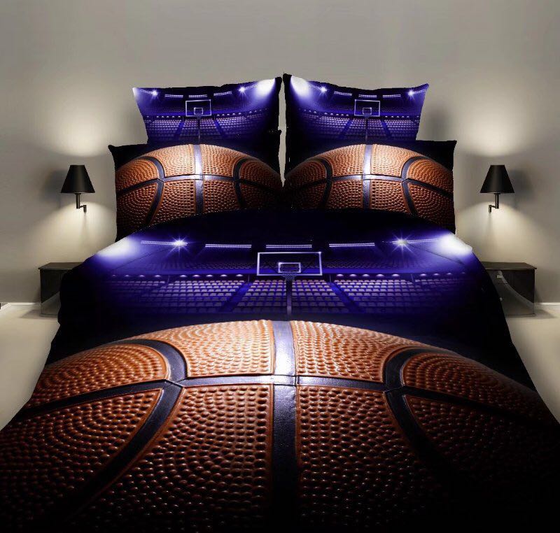 Bedding Sets 2/3pcs 3D Duvet Cover Bed Sheet Pillow Cases Size EU/CN/US Queen King Basketball Drop Shipping
