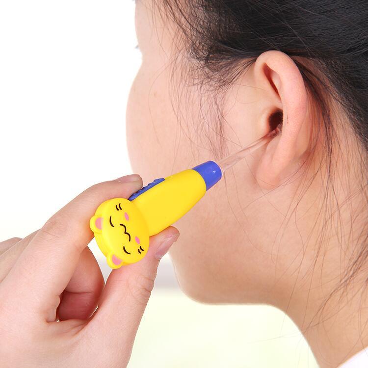 Baby Care Ear Spoon Light Child Ears Cleaning with Light Wholesale Earwax Spoon Digging Luminous Dig Ear Syringe japanese style