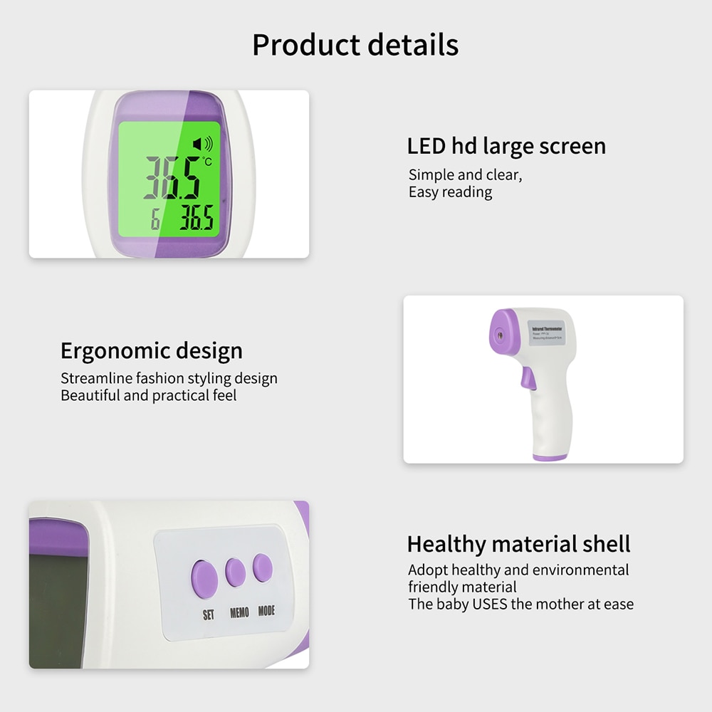 Termometro Infrarojo Digital Termometro Laser Non-contact Infrared Temperature Infrared Ir Tempera Fast Delivery Dropshipping