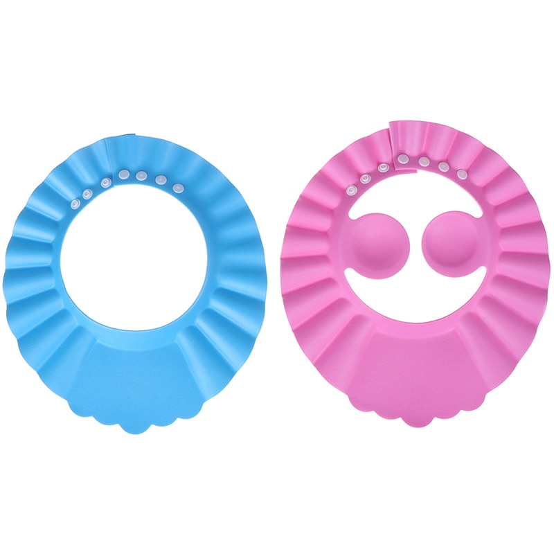 Shampoo Cap Durable Baby Bath Visor Hat Adjustable Baby Shower Protect Eye Water-proof Hair Wash Shield For Infant