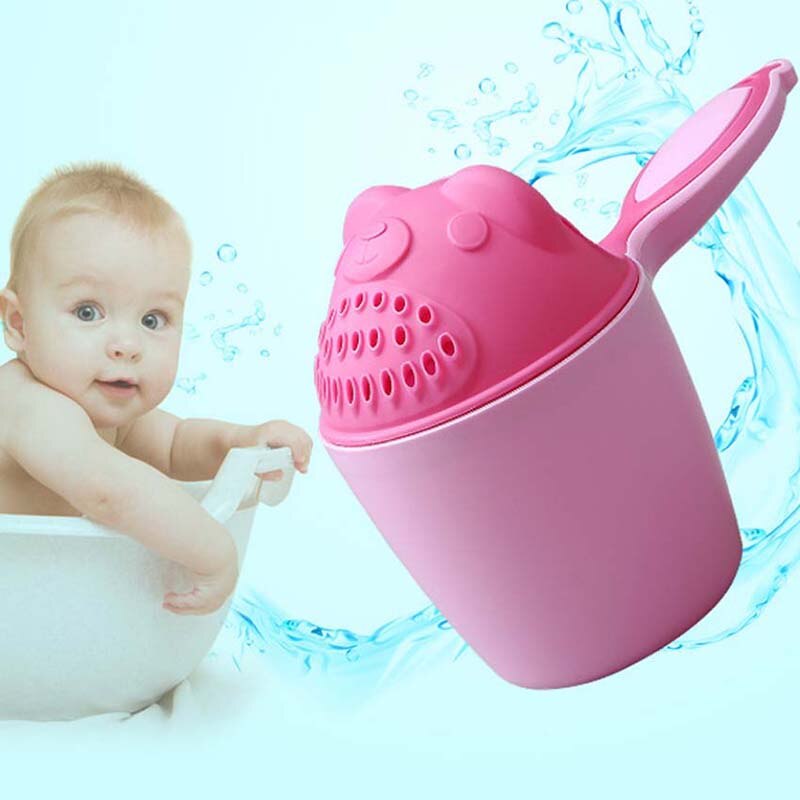 1PC New Cartoon Baby Spoon Shower Bath Water Swimming  Baby   Shampoo Cup Children Bath Accessories