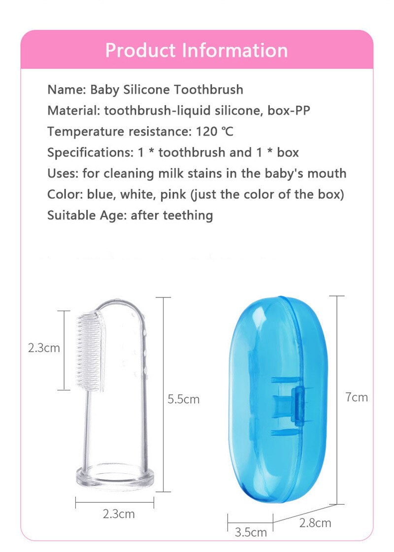 1pc Kids Soft Silicone Training Toothbrush Newborn Children Dental Oral Care Tooth Brush Tool Baby Kid Tooth Brush Baby Items