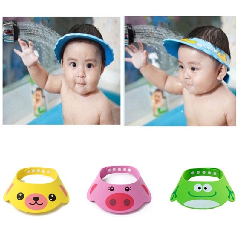 Baby Kids Cap Baby Shower Cap Baby Bath Cap Shower Hat Bath Visor Kids Bath  Bath Wash Hair Shield Hat Cap Protect Eyes Hair