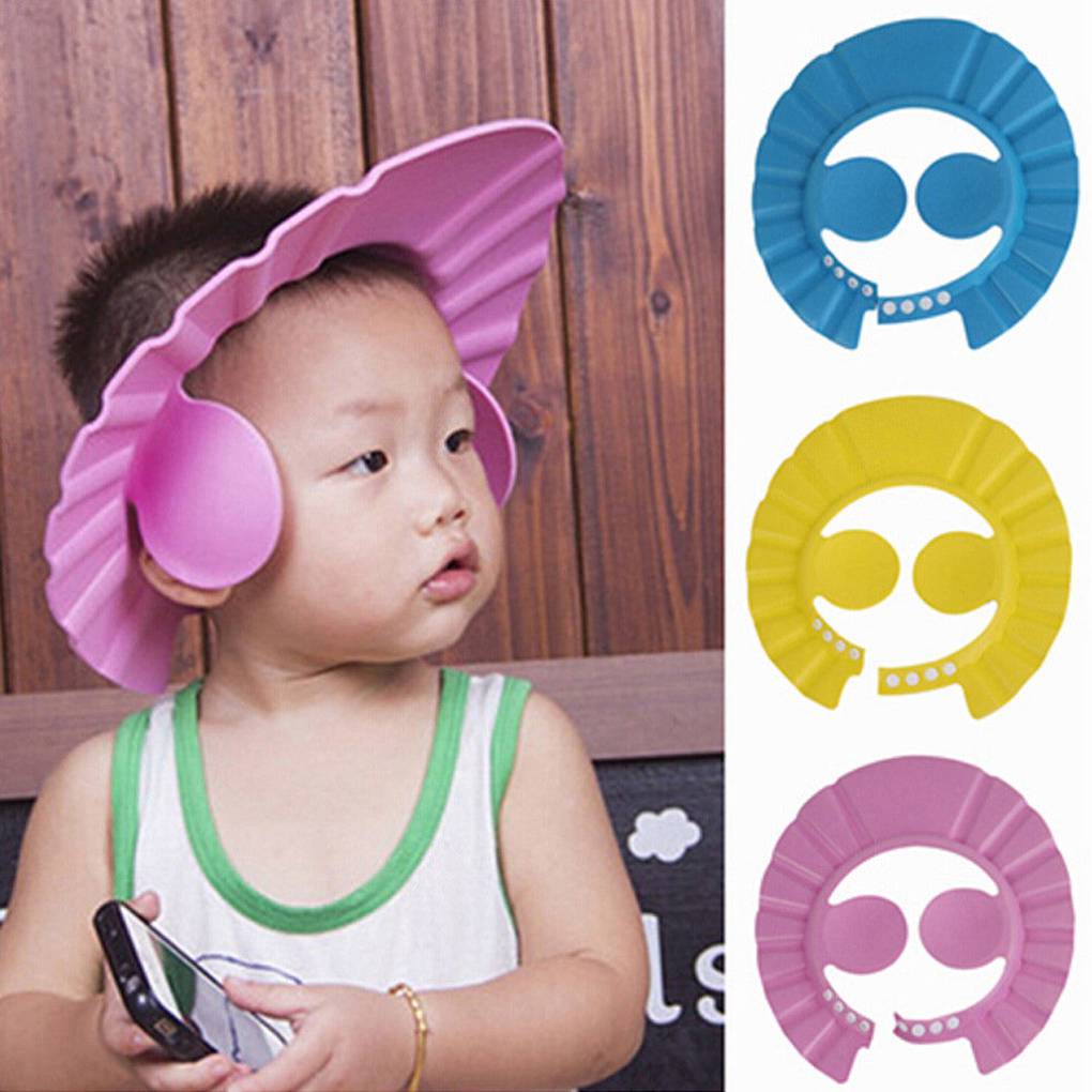 Baby Kids Cap Baby Shower Cap Baby Bath Cap Shower Hat Bath Visor Kids Bath  Bath Wash Hair Shield Hat Cap Protect Eyes Hair