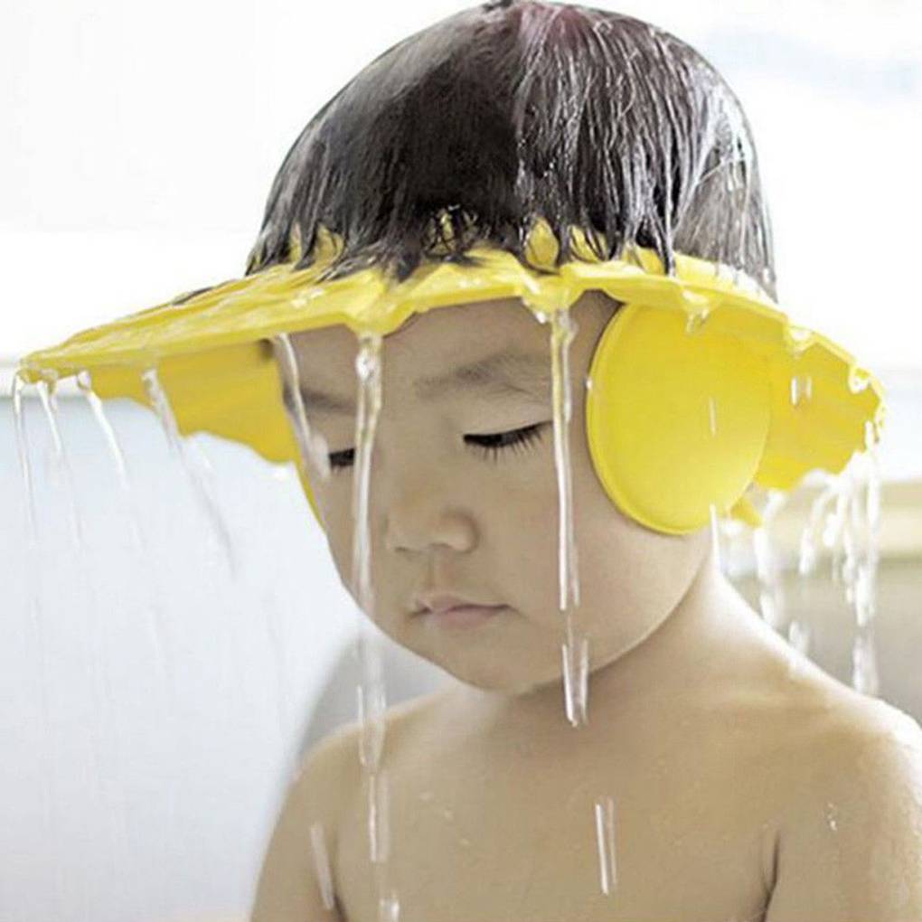 Baby Kids Cap Baby Shower Cap Baby Bath Cap Shower Hat Bath Visor Kids Bath  Bath Wash Hair Shield Hat Cap Protect Eyes Hair