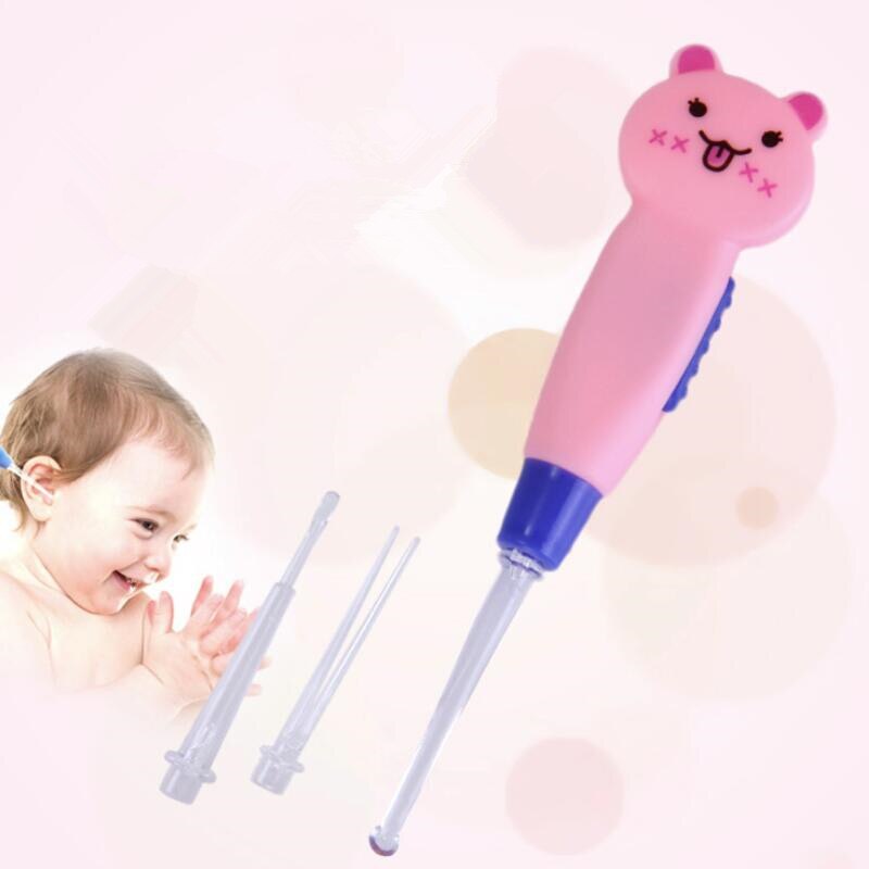 Earwax With Light Spoon LED Cartoon Baby Care Ears Spoon Digging Luminous Dig Ear-picker Product Child Cleaning Tool