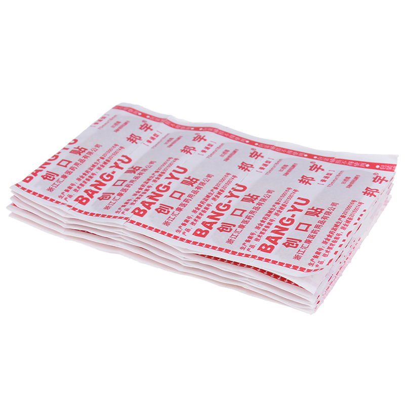 50Pcs Waterproof Breathable Wound Hemostasis Sticker Band First Aid Bandage Cushion Adhesive Plaster Medical Band-Aids Bandages