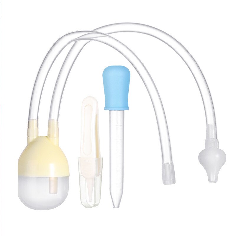 3pcs/set Newborn Baby Safety Nose Cleaner Kids Vacuum Suction Nasal Aspirator Set Infants Medicine Dropper Accessories Baby Care