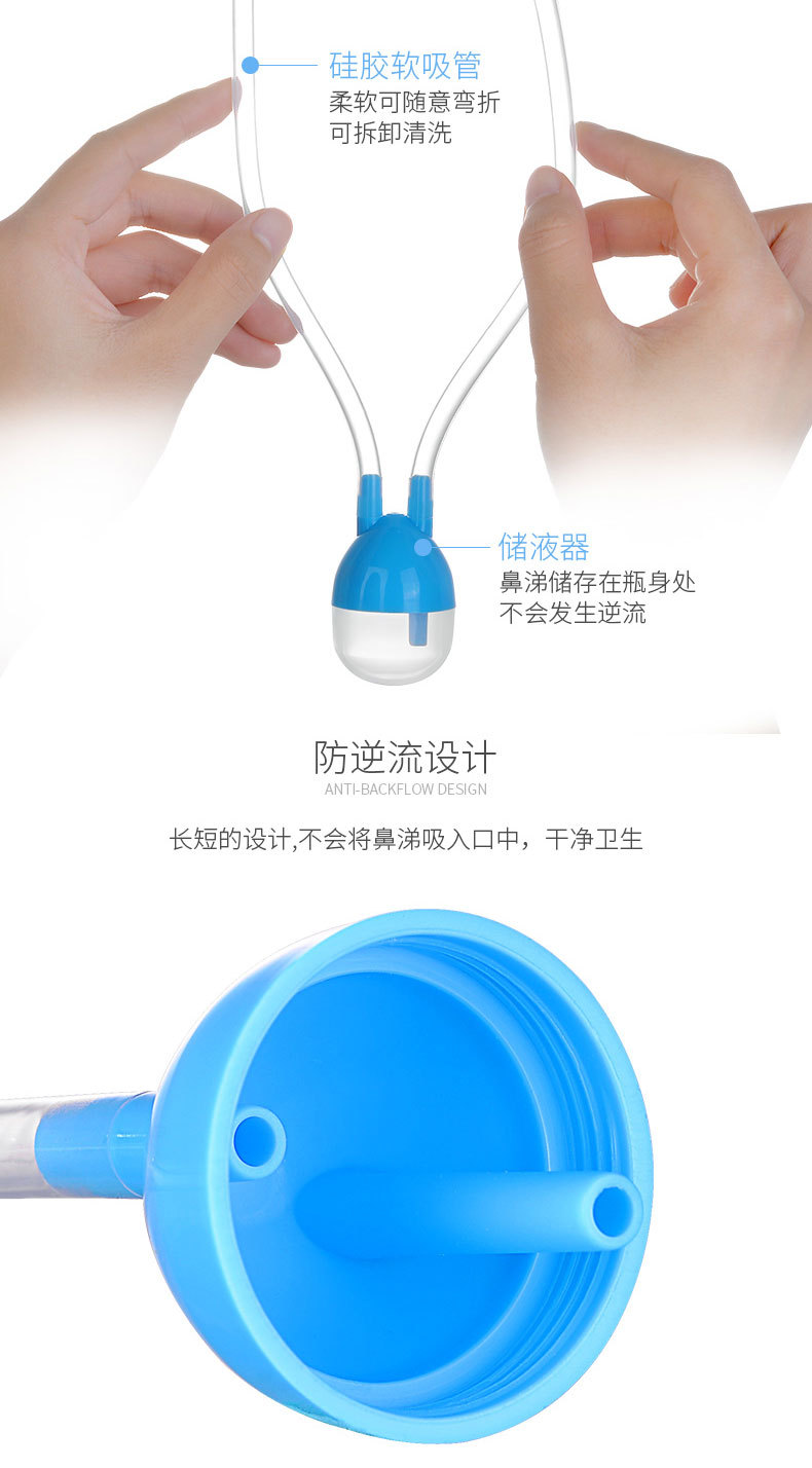 Baby Infant Nasal Suction Snot Cleaner Baby Mouth Suction Catheter Children Nasal Aspirator Cleansing Sucker Nose Cleaning Tool