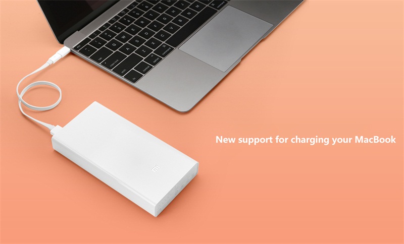 Original Xiaomi Power Bank 20000mAh Portable Charger for iPhone Xiaomi External Battery Support Dual USB QC 3.0 Powerbank 20000