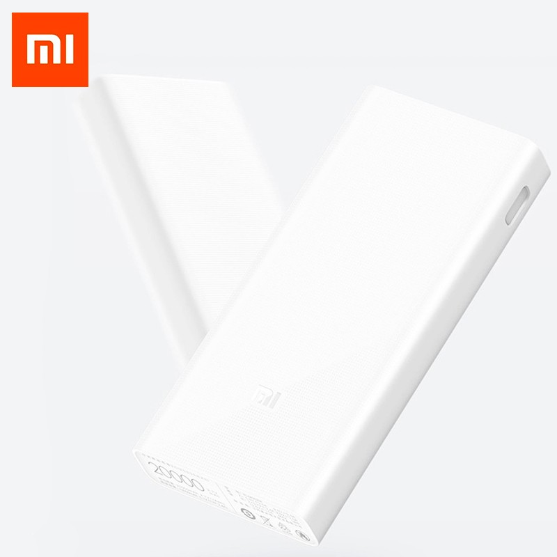 Original Xiaomi Power Bank 20000mAh Portable Charger for iPhone Xiaomi External Battery Support Dual USB QC 3.0 Powerbank 20000