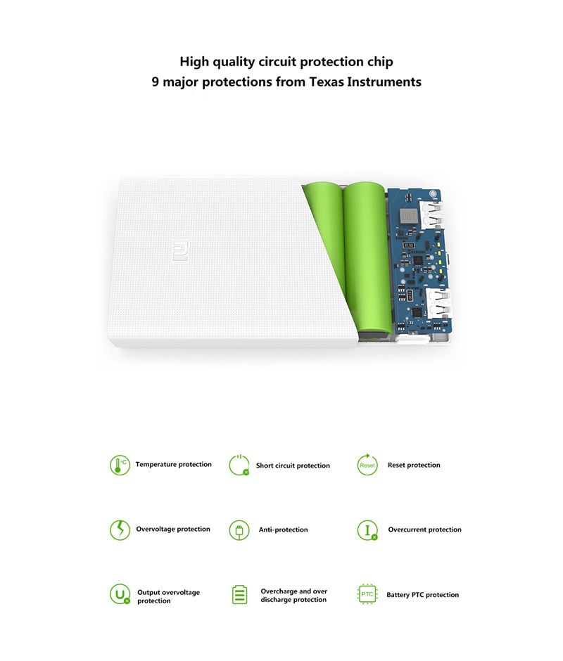 Original Xiaomi Power Bank 20000mAh Portable Charger for iPhone Xiaomi External Battery Support Dual USB QC 3.0 Powerbank 20000