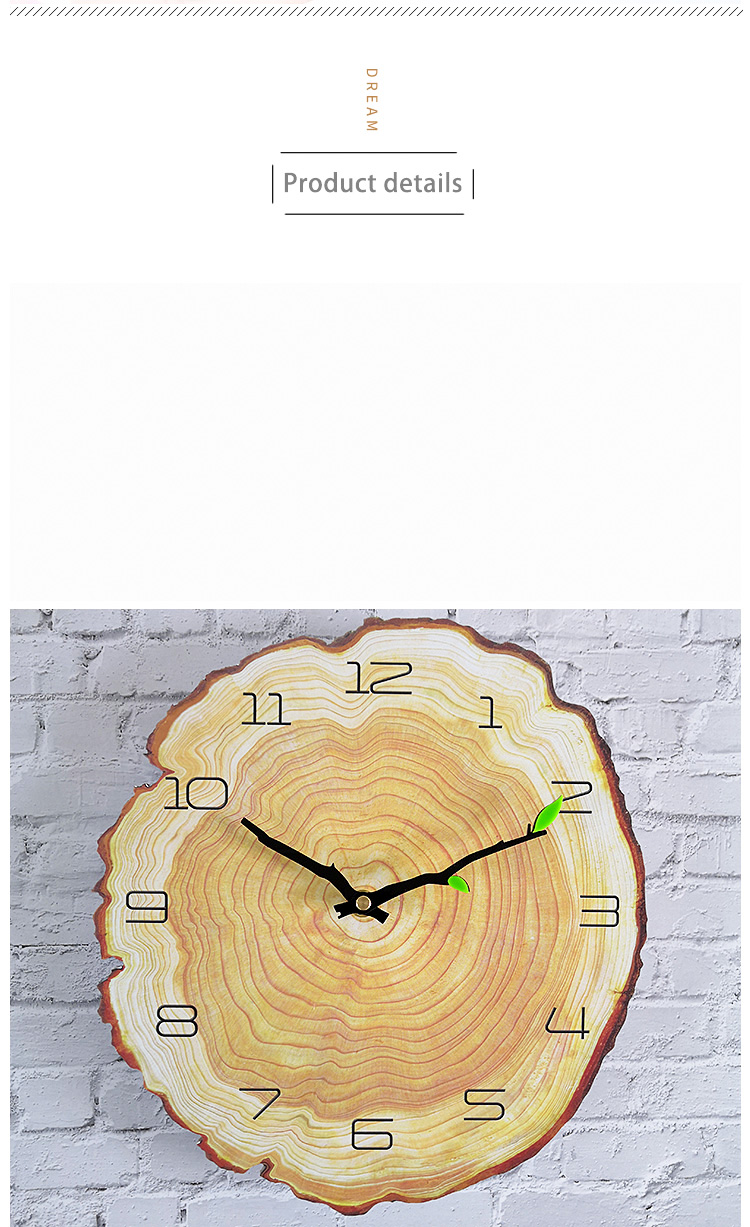decorativ Vintage Wooden Clock Cafe Office Home Kitchen Wall Decor Silent Clock design Art Large Wall Clock Gift  home wallclock