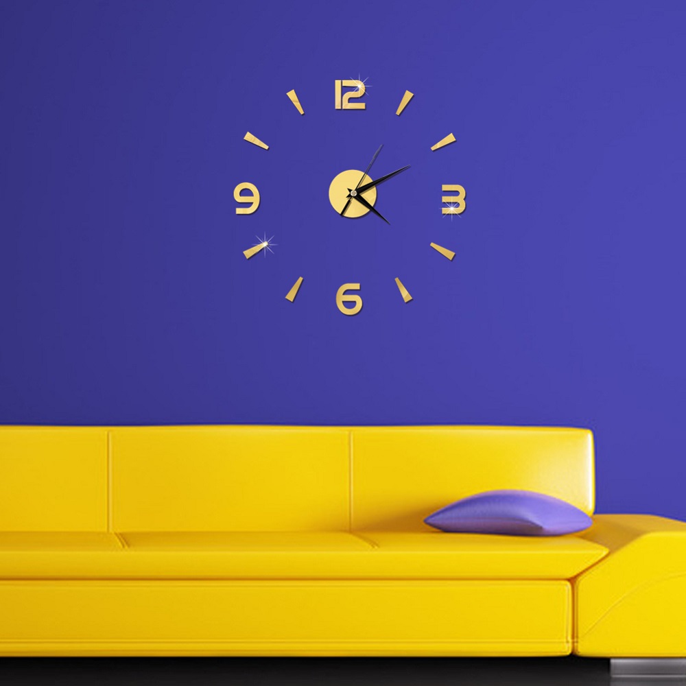 2019 New 3D Wall Clock Mirror Wall Stickers Fashion Living Room Quartz Watch DIY Home Decoration Clocks Sticker reloj de pared