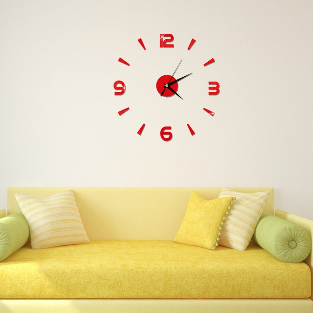 2019 New 3D Wall Clock Mirror Wall Stickers Fashion Living Room Quartz Watch DIY Home Decoration Clocks Sticker reloj de pared