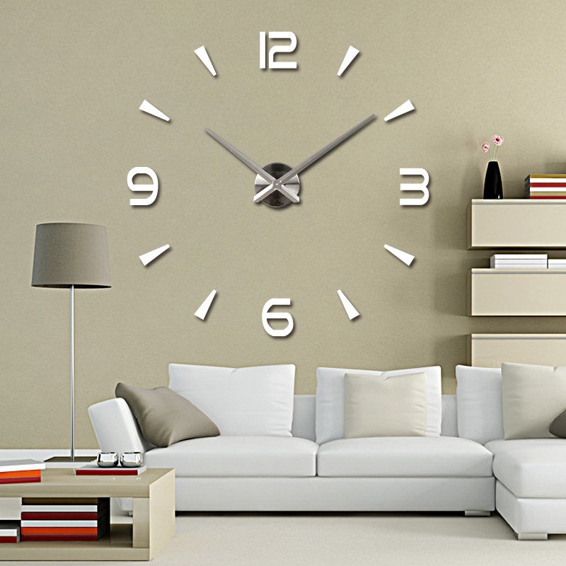 2019 special large diy quartz 3d wall clock Living Room big wall watch mirror stickers modern design home decor free shipping