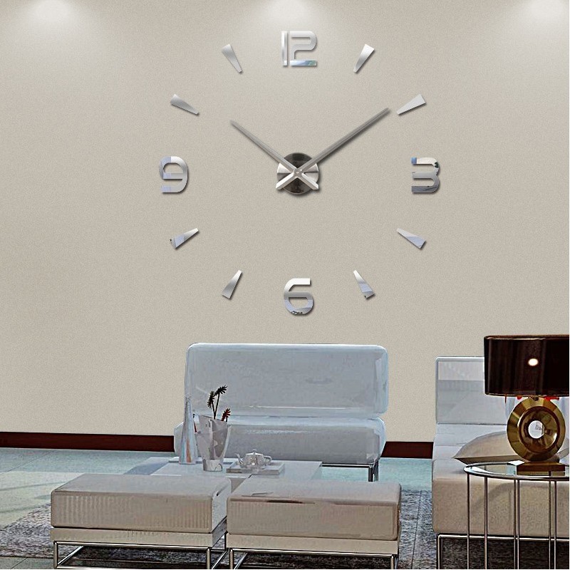 2019 special large diy quartz 3d wall clock Living Room big wall watch mirror stickers modern design home decor free shipping