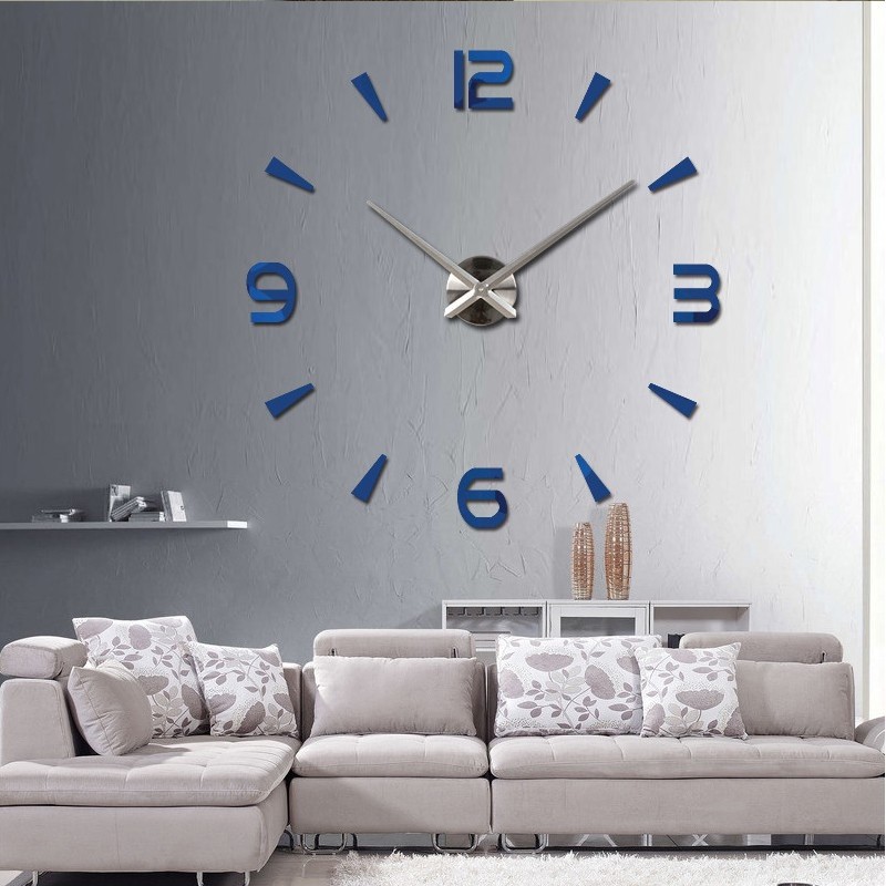 2019 special large diy quartz 3d wall clock Living Room big wall watch mirror stickers modern design home decor free shipping