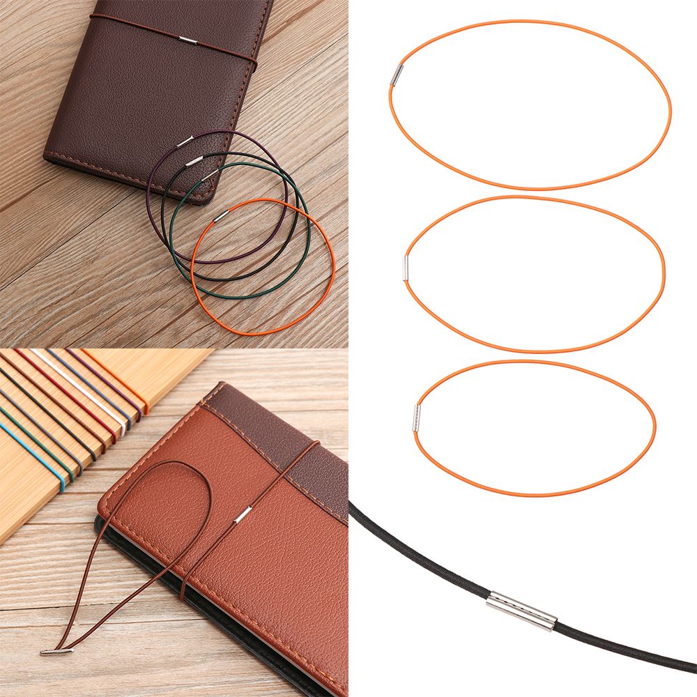 3/5 PCs Travel Notebook Inner Page Tied Rope Elastic Band String Notepad Filler Paper Refill Bungee Cord Stationery Supplies