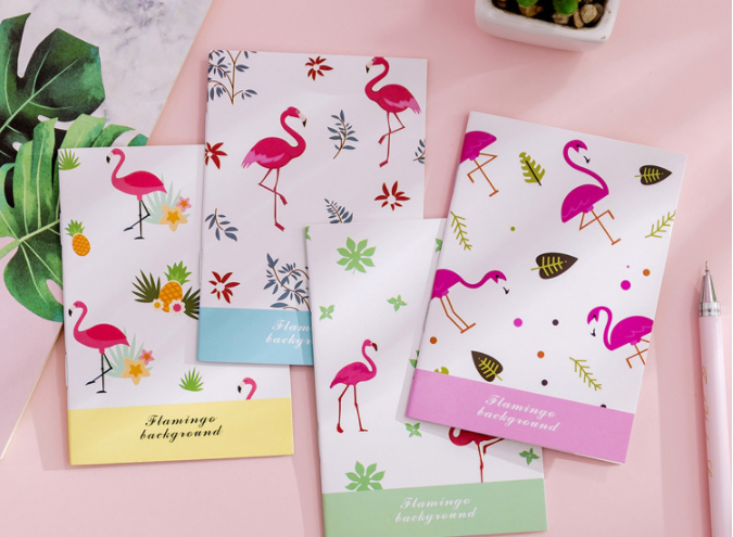 1 Pcs Portable Flamingo Fruit Notebook Cactus Notebook Cute Diary Day Planner Kawaii Journal Stationery Gift School Supplies
