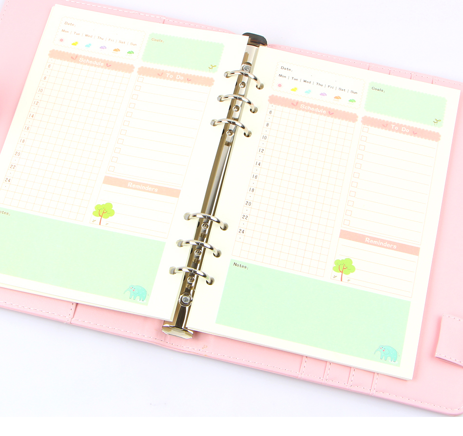 Summer Cute Series Notebook Filler Papers A5/A6  Color Inner Core Planner Inside Page gift Stationery