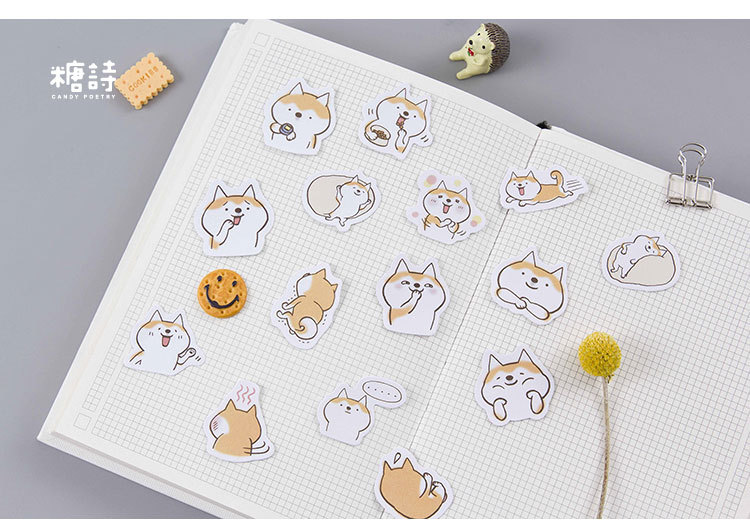 2020 New Shine Meeting Van Gogh Notebook Stickers Cartoon Cute Fashion Theme Journal Stickers School Office Pads Stationery