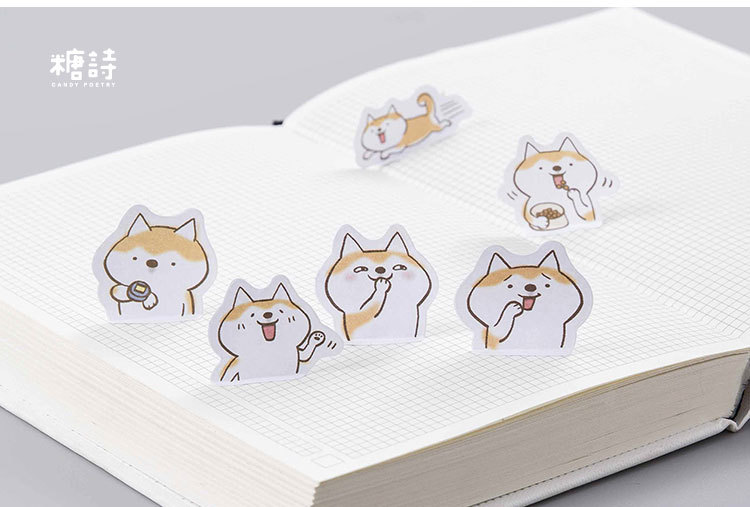 2020 New Shine Meeting Van Gogh Notebook Stickers Cartoon Cute Fashion Theme Journal Stickers School Office Pads Stationery