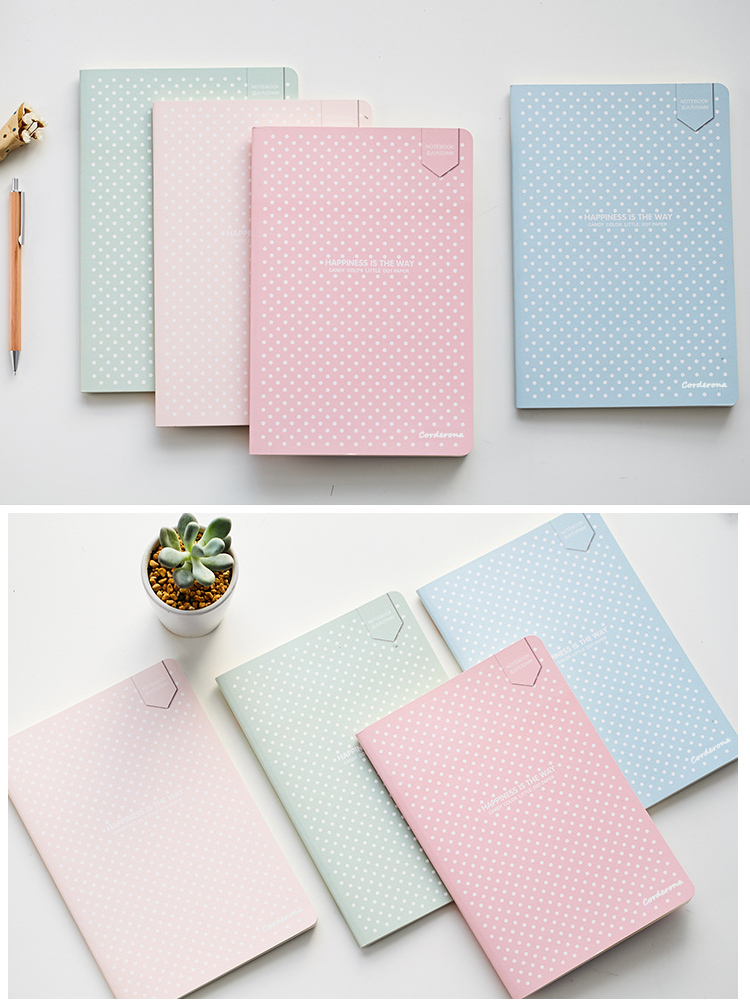 Bullet Dotted Journal Dot Grid Notebook    A5 Stationery Cute Soft Cover Diary Bujo Travel Planner