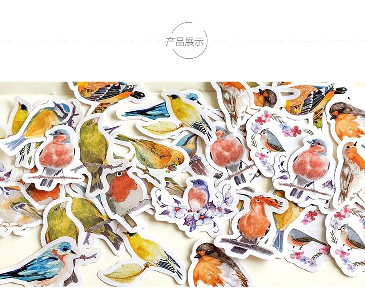 45pcs Practical Butterfly Garden Notebook Stickers Cartoon Cute Fashion Theme Journal Stickers School Office Pads Stationery