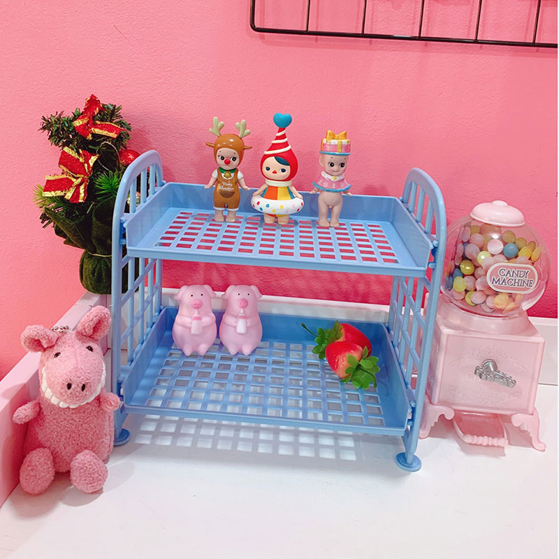 Coloffice Candy Color Stationery Holder Bookend Storage Rack Simple Home Desktop Holder Girl Heart Office School Supplies 1PC