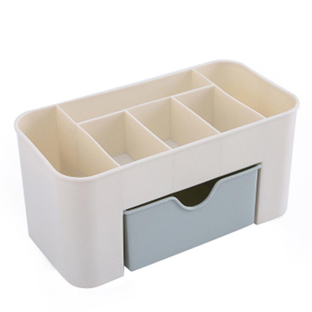 Office Desk Organizer Drawer Multi-functional Plastic 6 Grid Cosmetics Jewelry Storage Box Case Desktop Stationery Container