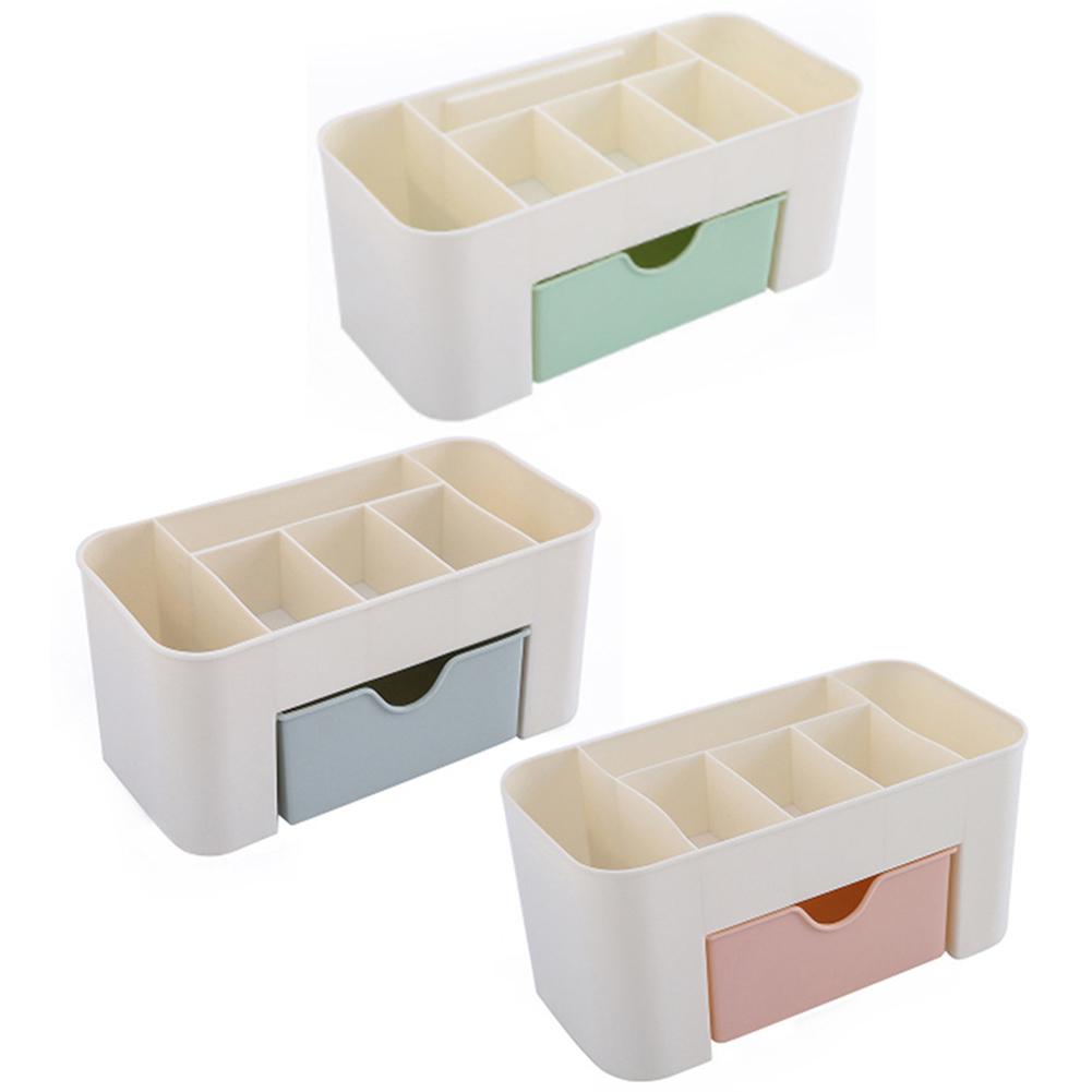 Office Desk Organizer Drawer Multi-functional Plastic 6 Grid Cosmetics Jewelry Storage Box Case Desktop Stationery Container