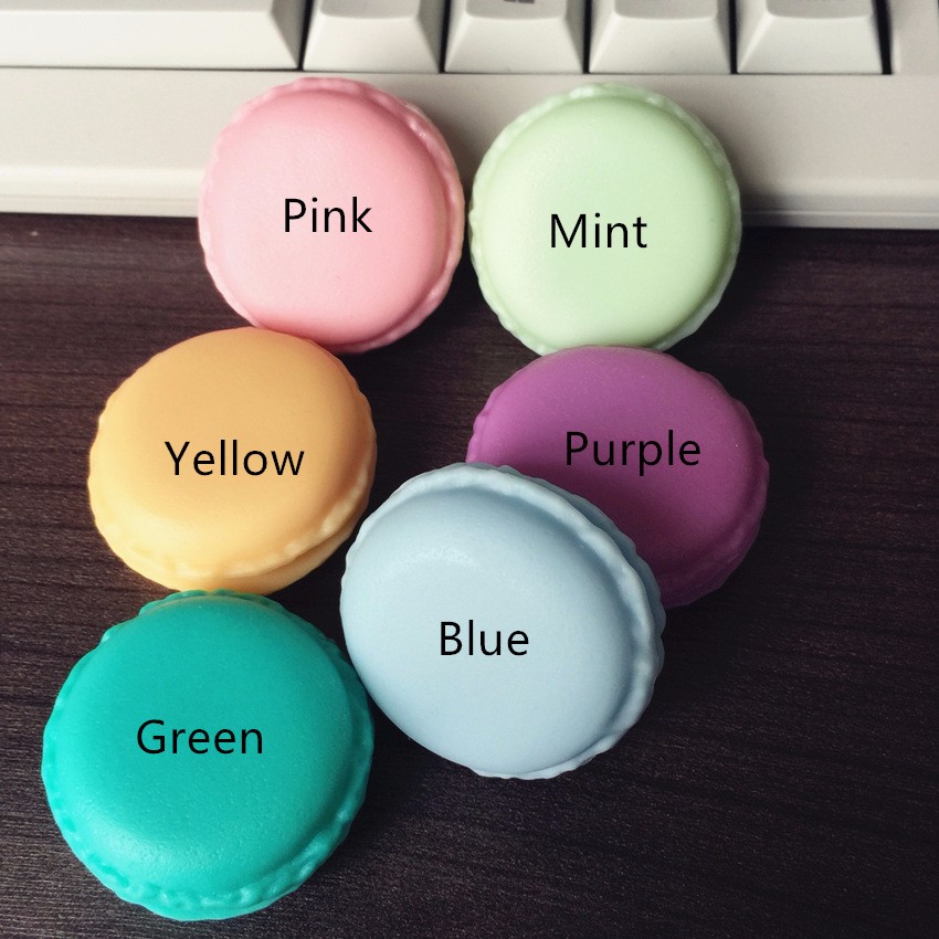 6 pcs/Lot Mini clips dispenser Macaron storage box Candy organizer for eraser zakka Gift Stationery Office school supplies 5028