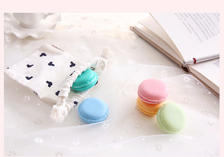 6 pcs/Lot Mini clips dispenser Macaron storage box Candy organizer for eraser zakka Gift Stationery Office school supplies 5028