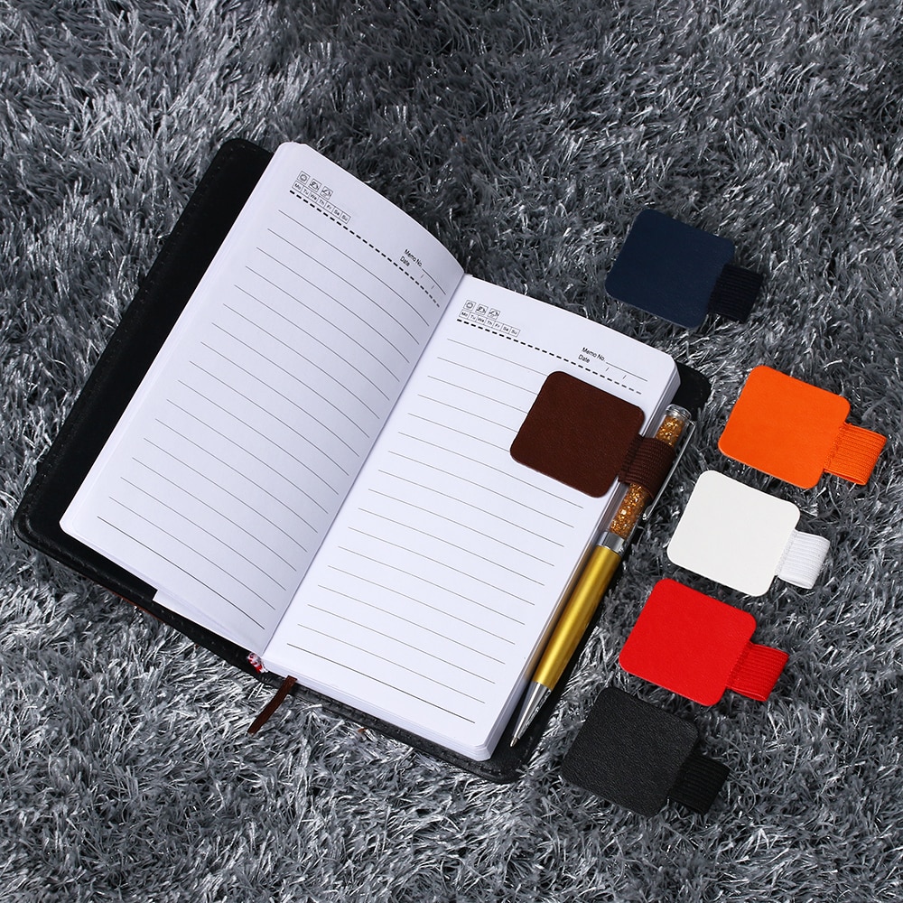 1Pcs Self-adhesive Leather Pen Holder Pen Clips For Notebooks Journals For Pen Organizer School Stationery