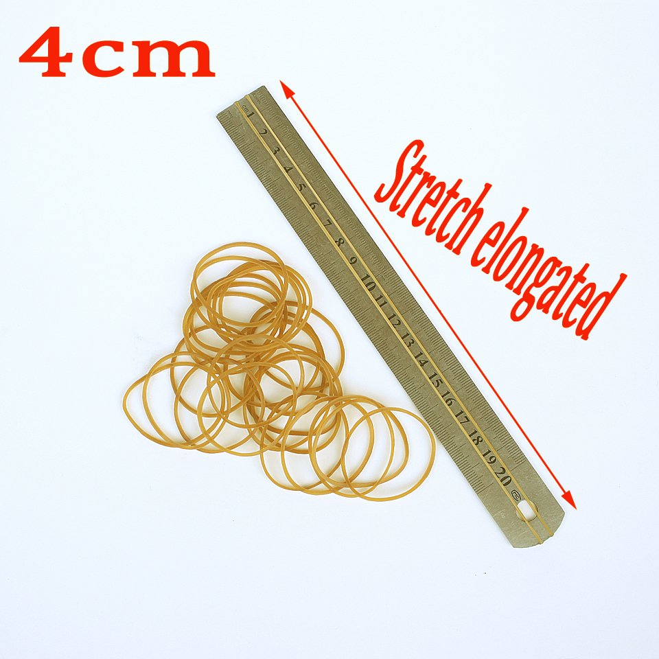 400pcs High Quality Yellow Elastic Rubber Band 25-38mm For School Office Home Industrial Rubber Band Stationery Packaging Tape