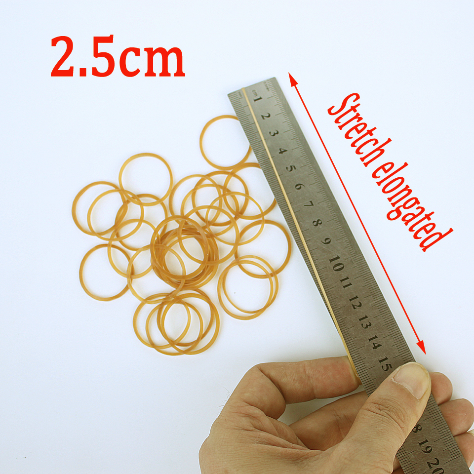 400pcs High Quality Yellow Elastic Rubber Band 25-38mm For School Office Home Industrial Rubber Band Stationery Packaging Tape