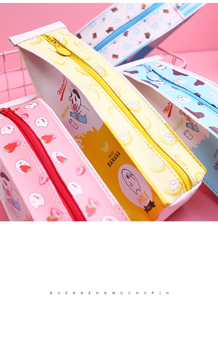 New canvas cartoon pencil case girl stationery box school stationery box canvas pen bag student supplies student gift