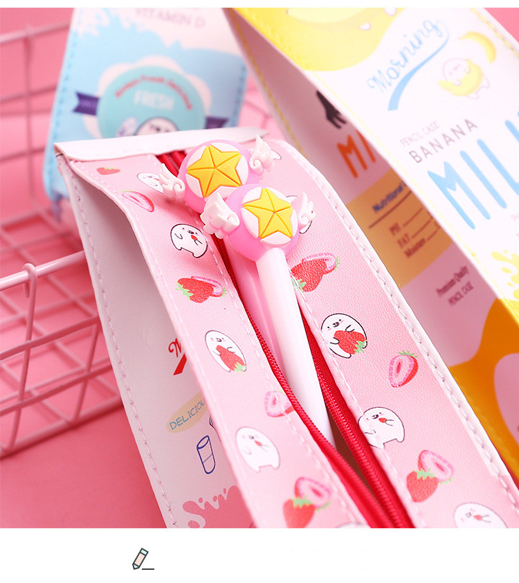 New canvas cartoon pencil case girl stationery box school stationery box canvas pen bag student supplies student gift