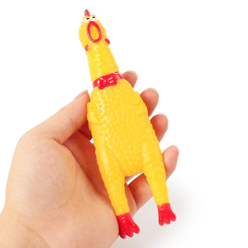 16cm Screaming Chicken Squeeze Sound Toy Pets Toy Product Dog Toys Shrilling Decompression Tool Funny Gadgets