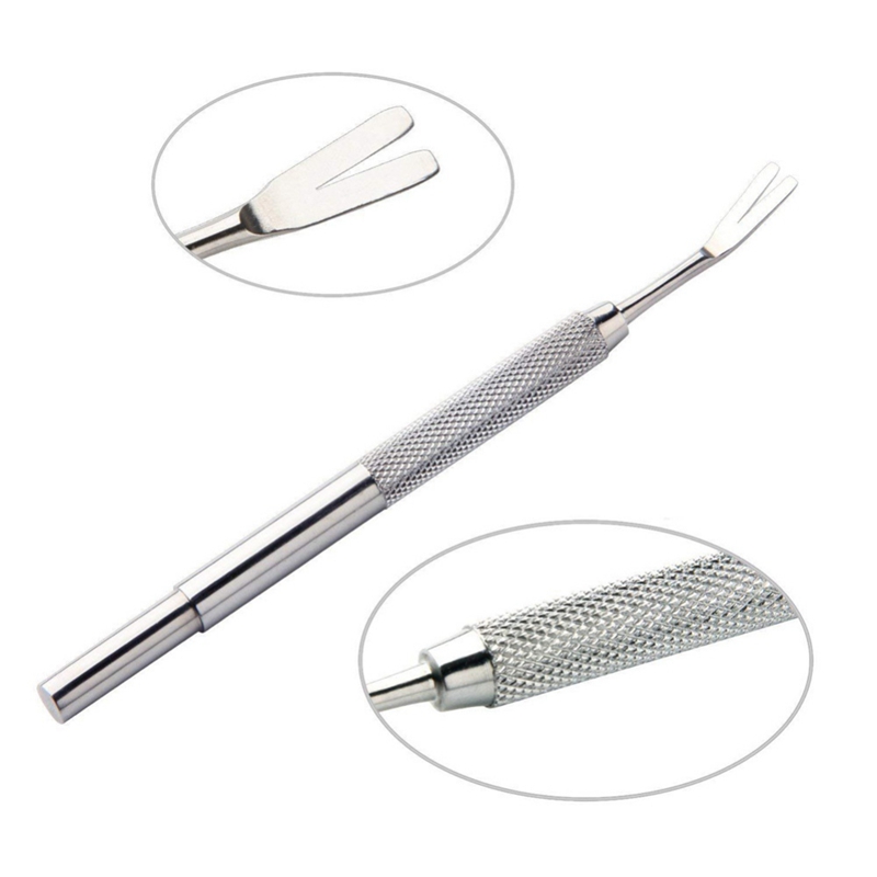 2 in 1 Pet Dog Flea Treatment Tick Removal Hand Tool Set Multi-functional Fork Tweezers Clip Dog Cat Treatment Gadgets