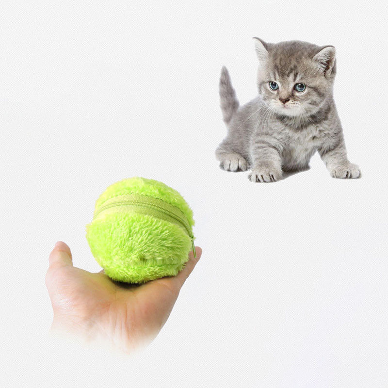 Dog Cat Activation Automatic Ball Chew Plush Floor Clean Toy Electric Pet Gadget  Pet Products Interactive Toys For Dog Cat