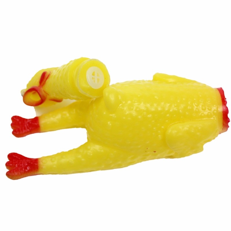 30cm 17cm 41cm Rubber Screaming Chicken Squeeze Squeaker Chew Sound Pets Toy Dog Toys Shrilling Decompression Funny Gadgets