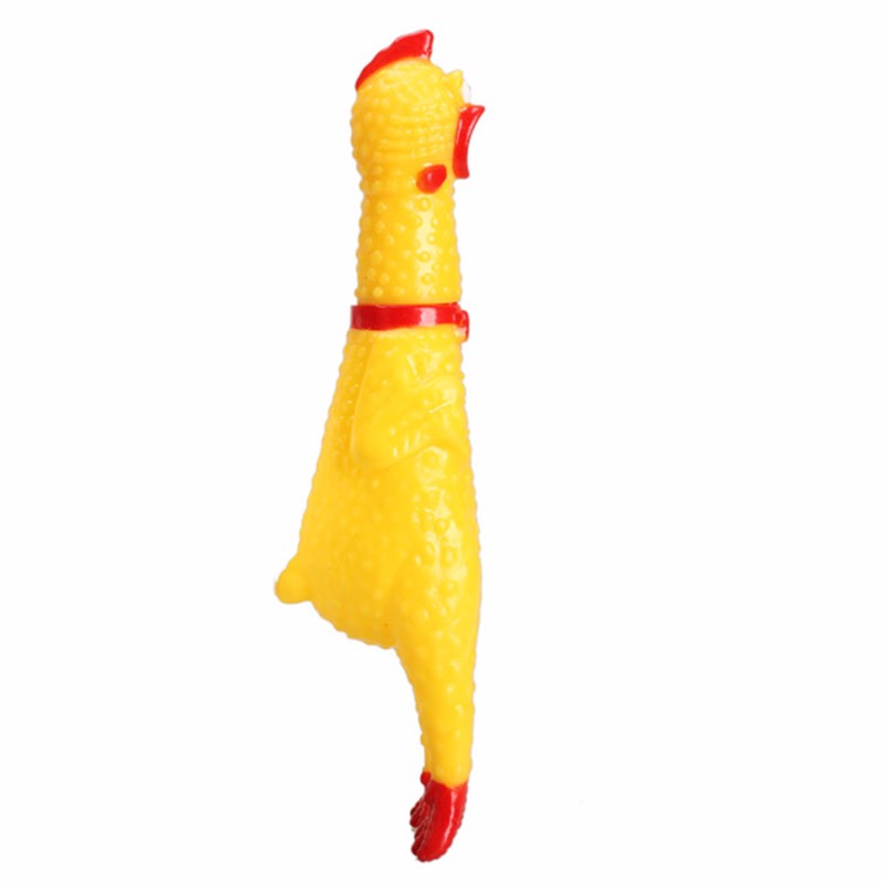 30cm 17cm 41cm Rubber Screaming Chicken Squeeze Squeaker Chew Sound Pets Toy Dog Toys Shrilling Decompression Funny Gadgets