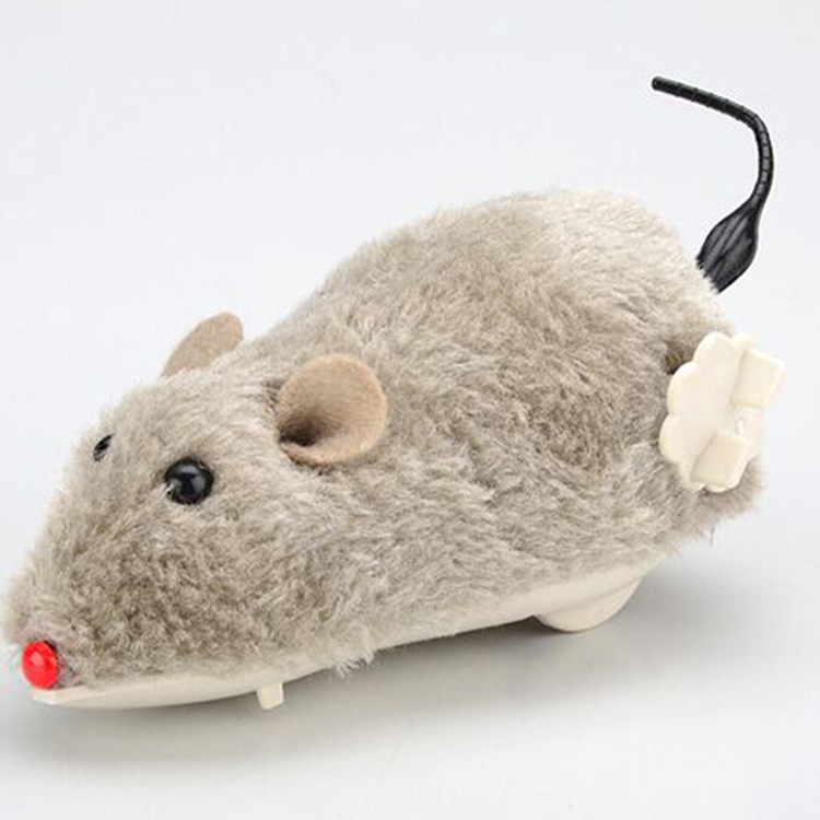 About the chain hair plush simulation mouse wag tail pet dog cat gift pressure toy funny gadget prank horror fun sensory autism