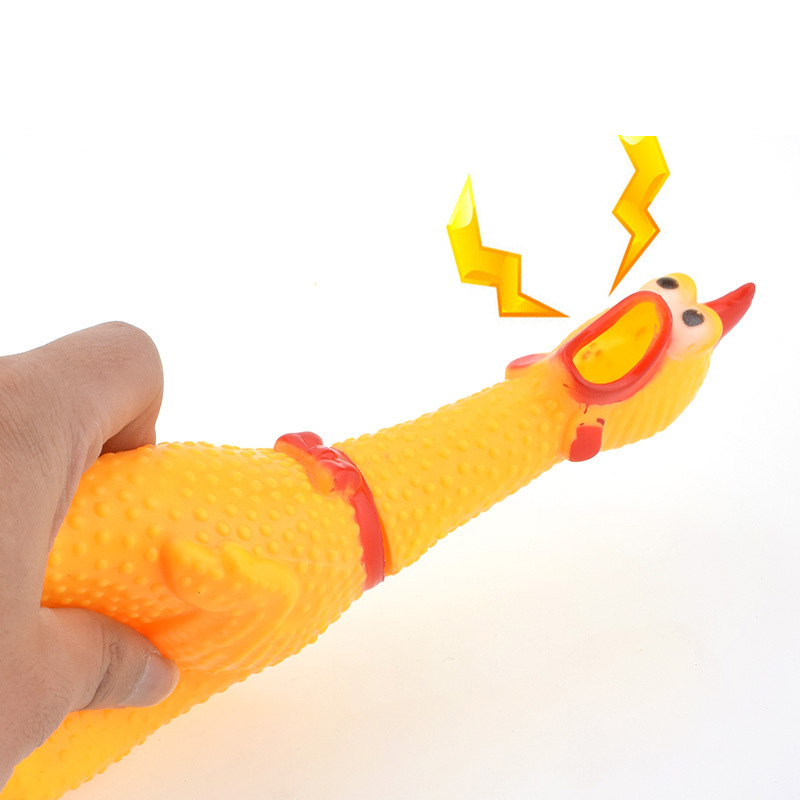 31cm 17cm Screaming Chicken Squeeze Sound Toy Pets Toy Product Dog Toys Shrilling Decompression Tool Funny Gadgets