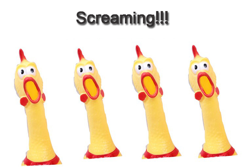 31cm 17cm Screaming Chicken Squeeze Sound Toy Pets Toy Product Dog Toys Shrilling Decompression Tool Funny Gadgets