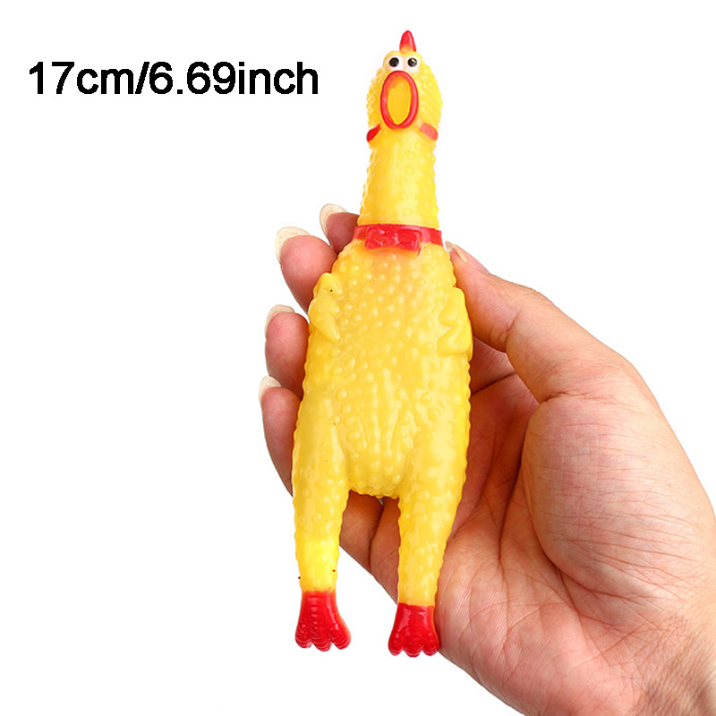 31cm 17cm Screaming Chicken Squeeze Sound Toy Pets Toy Product Dog Toys Shrilling Decompression Tool Funny Gadgets